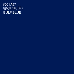 #001A57 - Gulf Blue Color Image